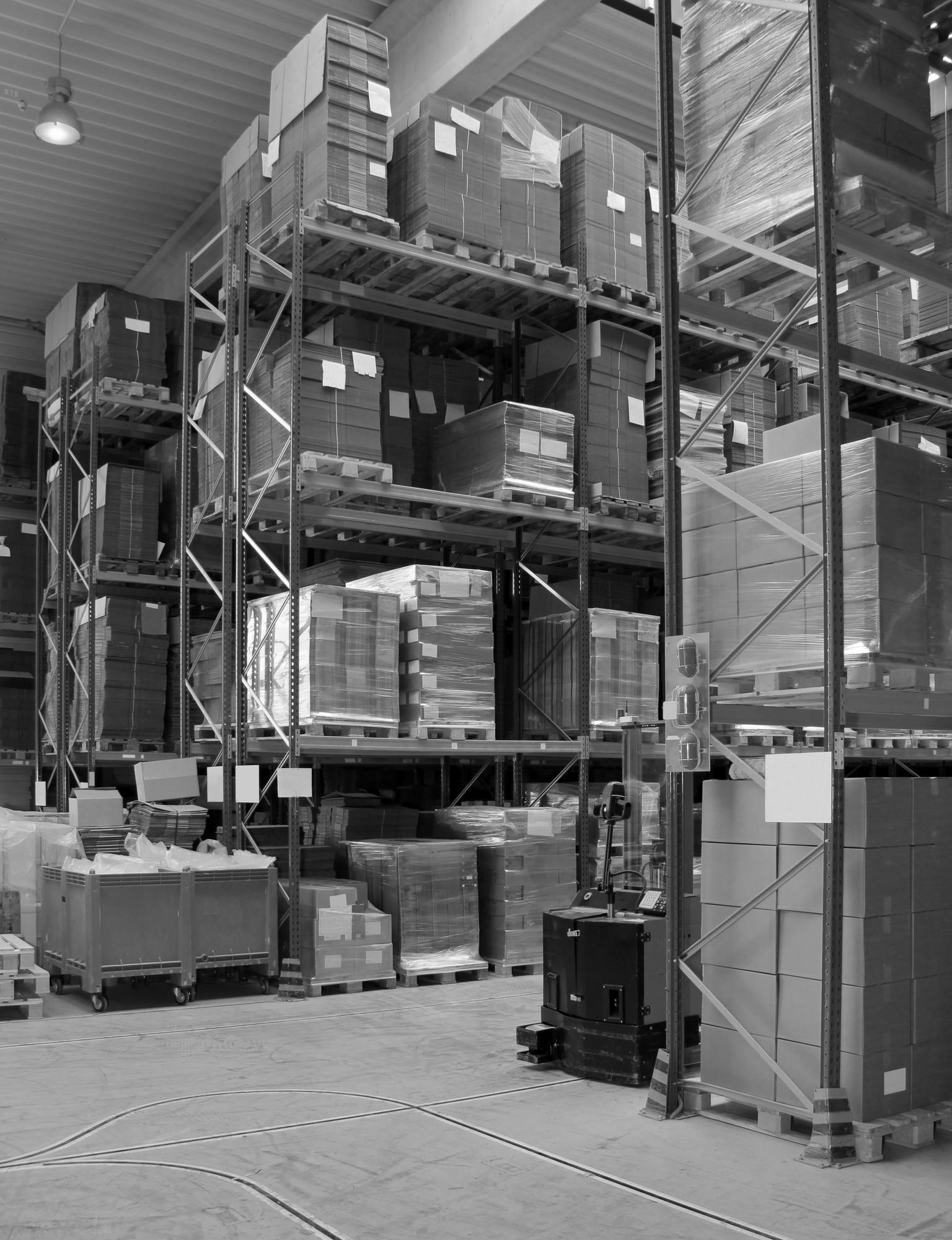 Warehouse interior view